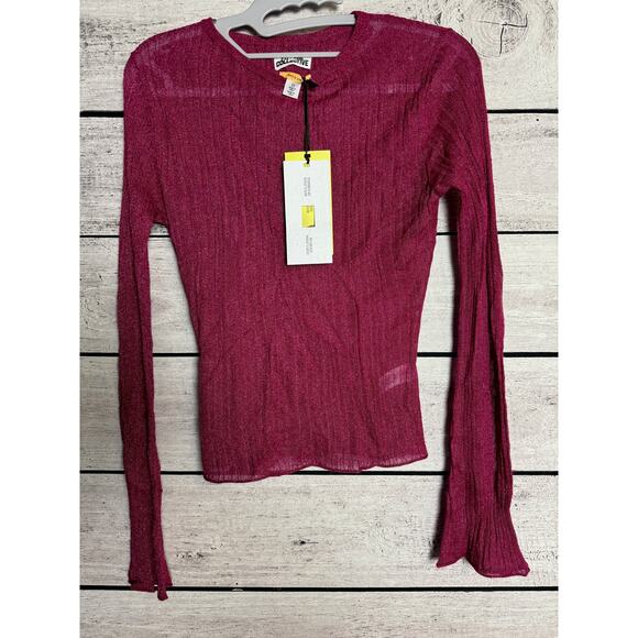 NWT Ladies Future Collective Burgundy Top - XS - Picture 1 of 2